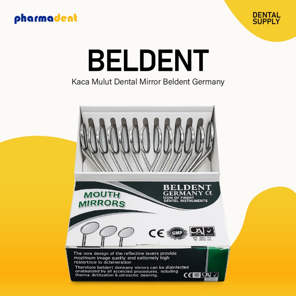 Pharmadent - Bledent Stainless Steel Kaca Mulut Mouth Mirror [NO.4] 1 BOX
