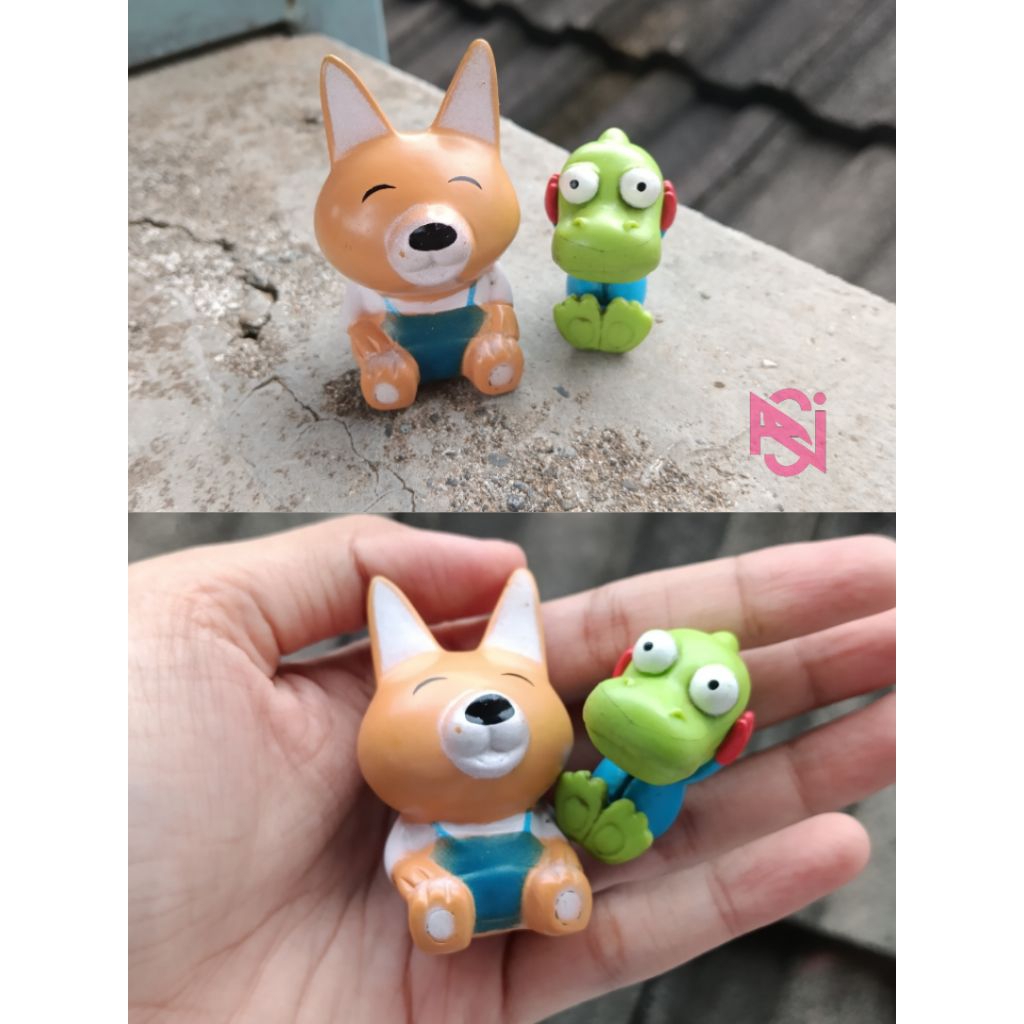 Figur Kartun Pororo Friends Eddy & Crong Preloved