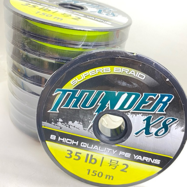 SENAR PE THUNDER X8 150M HIGH QUALITY PE YARNS