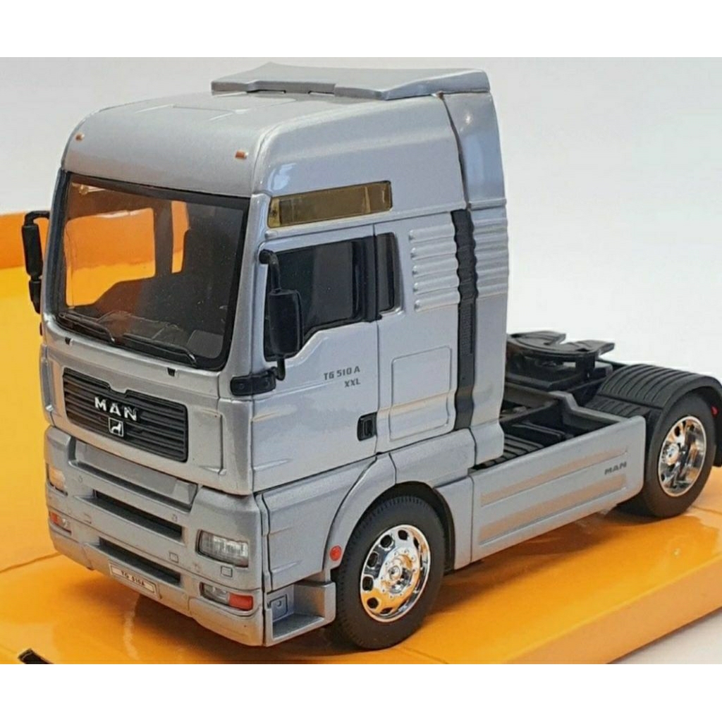 Diecast Welly Super Haulier MAN TG510A Silver Baru Bukan Bekas Komplit