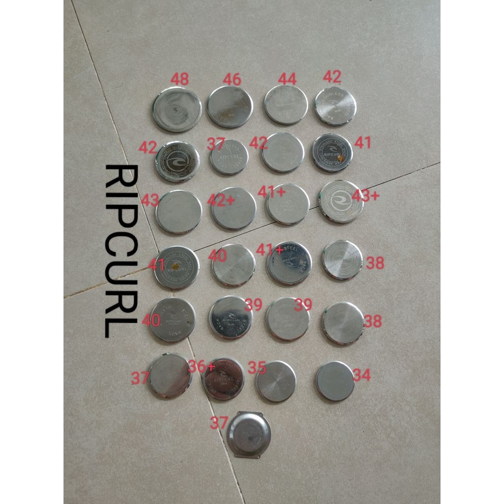 back case jam tangan Ripcurl 48mm sd 34mm second stok ada 25 unit