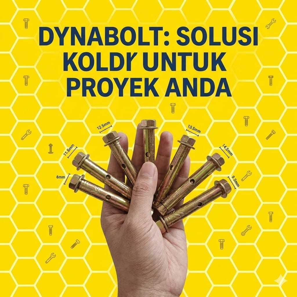 Dynabolt / Baut Beton Kuning M8x40 Kunci 10
