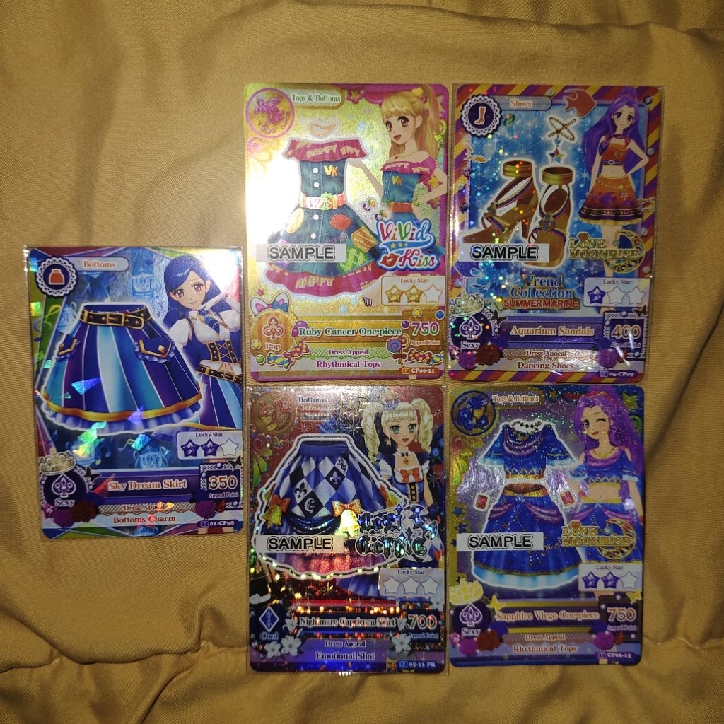 Aikatsu Satuan Sample Cards Mesin Aikatsu Premium Rare Campaign Cards Kartu Sampel