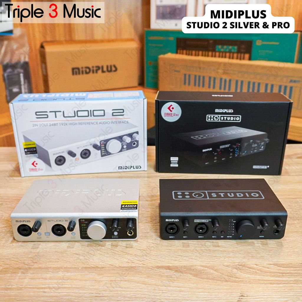 MIDIPLUS Studio 2 PRO Soundcard Recording Streaming Triple3music