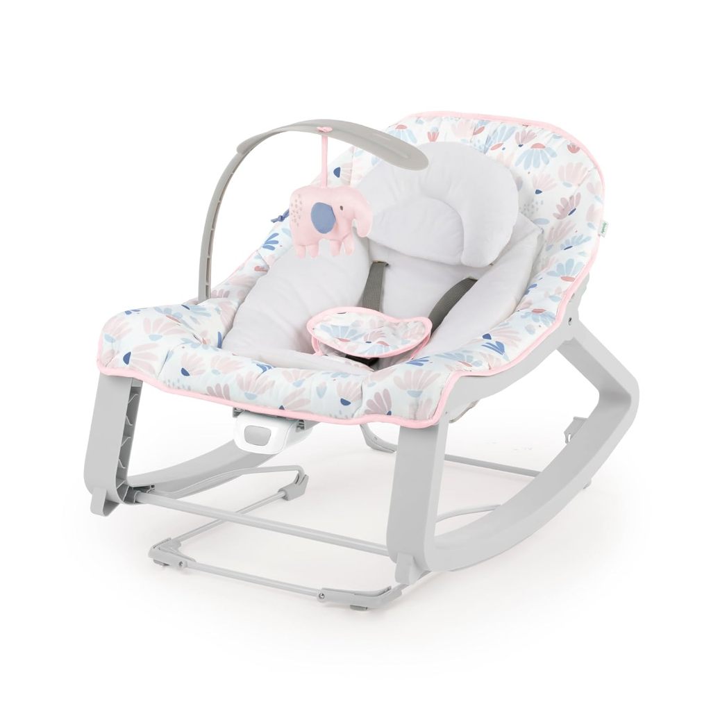 Ingenuity Keep Cozy 3-in-1 Grow with Me Vibrating Baby Bouncer Seat & Infant to Toddler Rocker