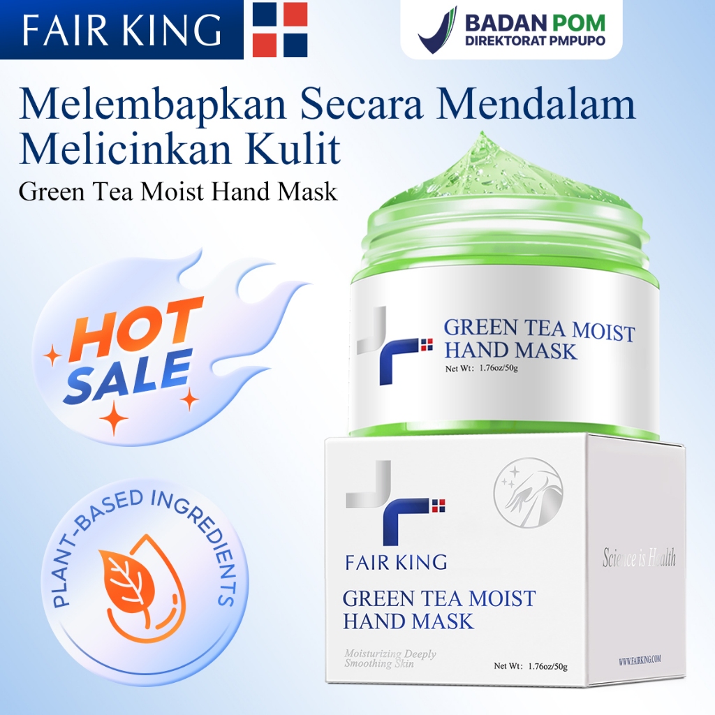 FAIR KING BPOM Green Tea Moisturizing Hand Wax Hand Repair Exfoliating Calluses Film Anti-Aging Hand