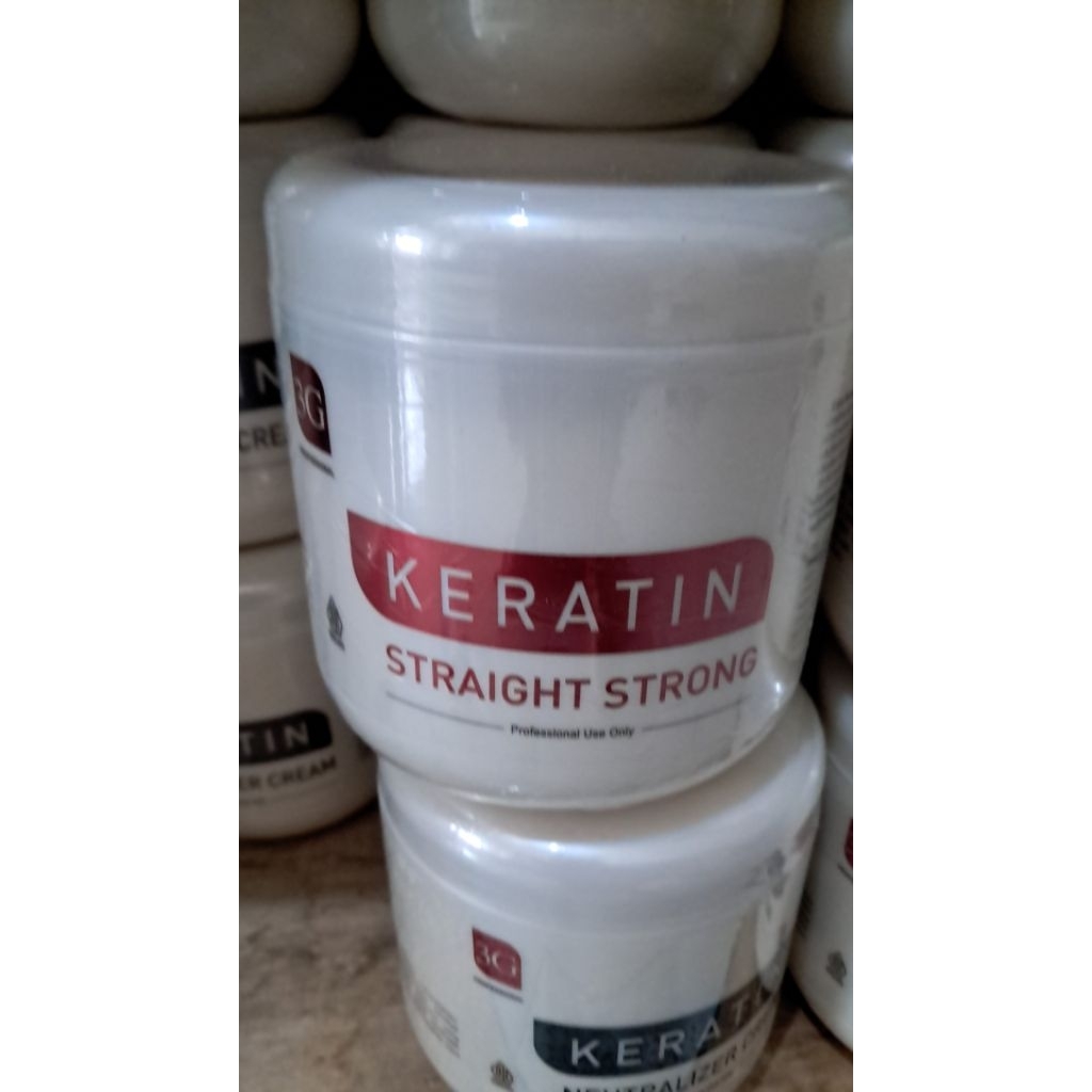 [ORIGINAL] 3G Pelurusan Rambut Keratin 1Kg || Hair Straightener Strong Gold  White KERATIN