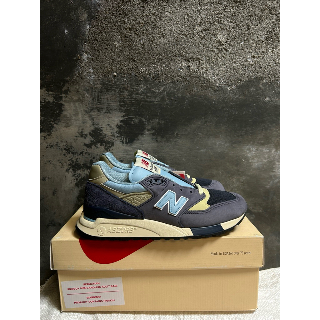 New balance 998 MiUSA navy chrome blue (100% authentic)