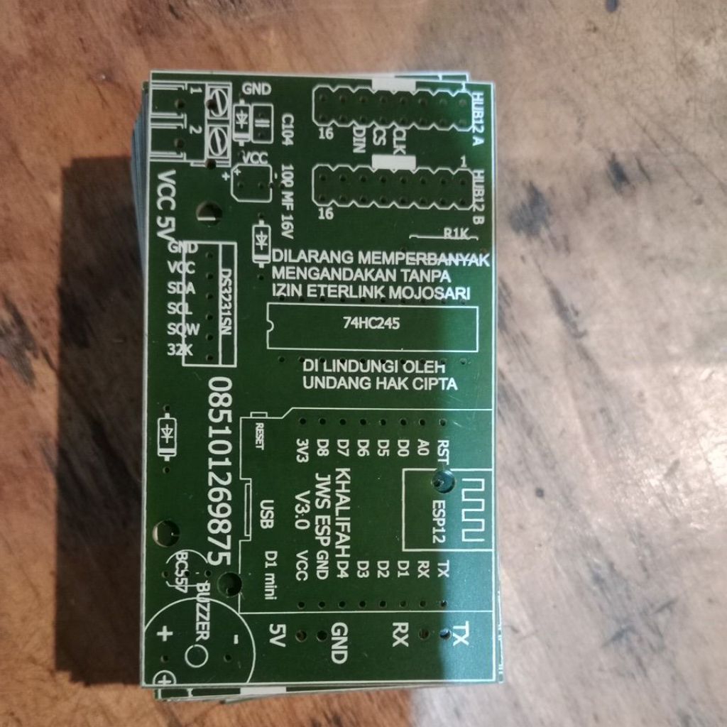 pcb jws non tartil singgel color