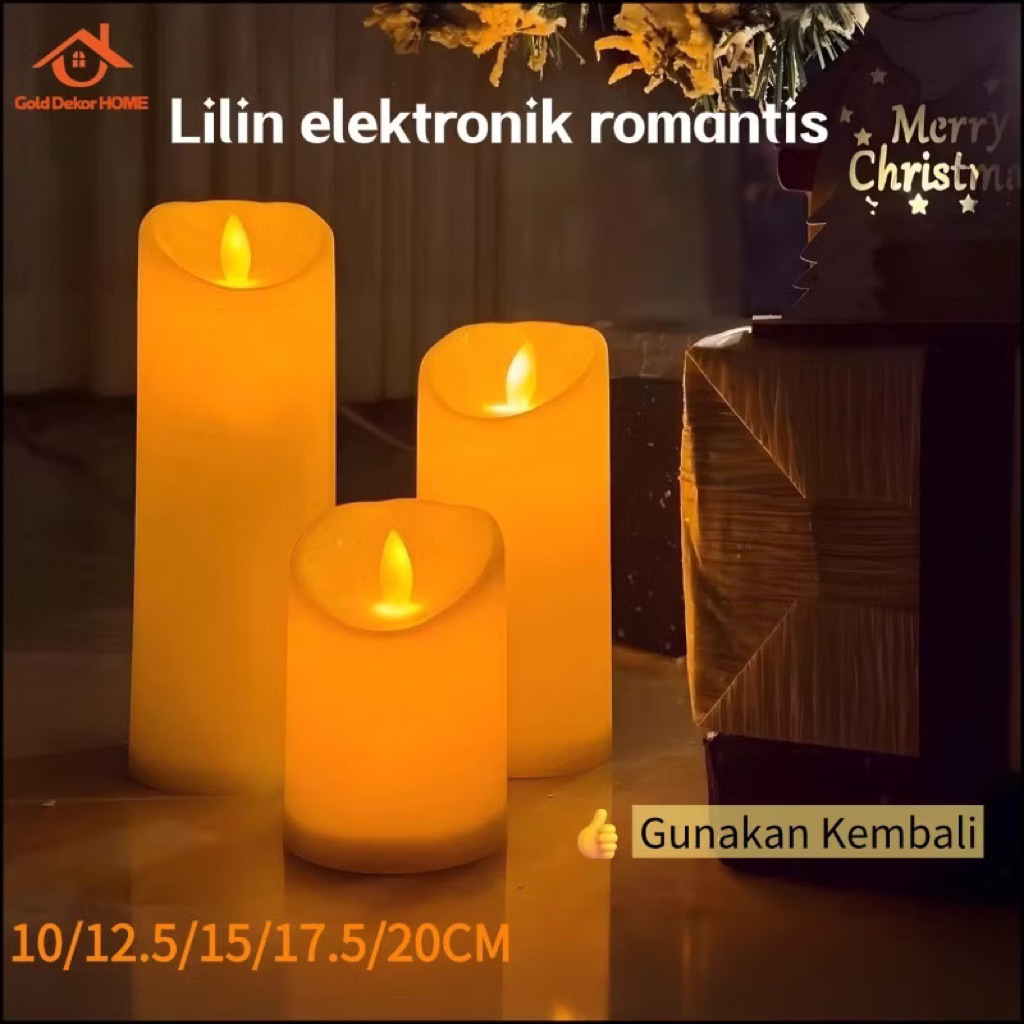 Candle Elektrik LED/Real PictureWarna Kuninb/INCLUDE BATERAI A2 & A3/ Lilin Elektrik led / lilin lam