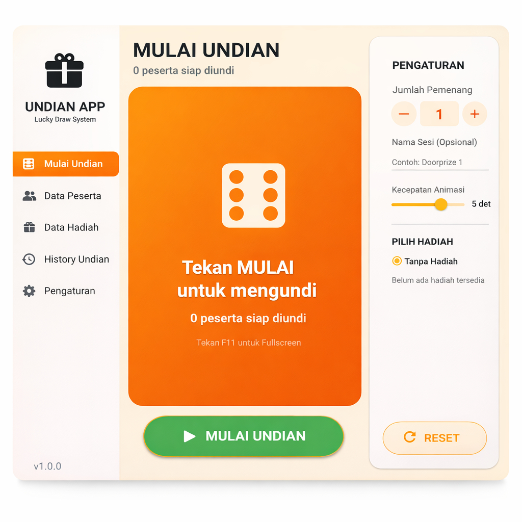 Aplikasi Undian Software Doorprize Event & Pengundian Peserta Otomatis