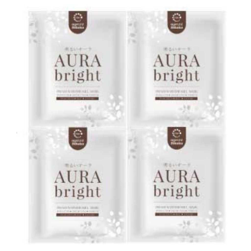 Aura bright agelez bihaku masker original Japan 1 box isi 4 sachet