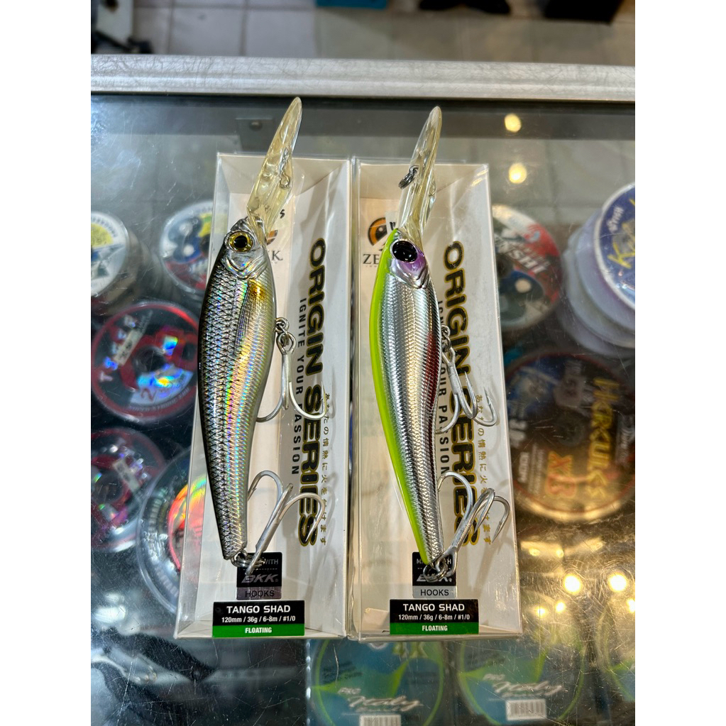 umpan minnow zerek tango shad 120mm 36gr dive 6-8mtr