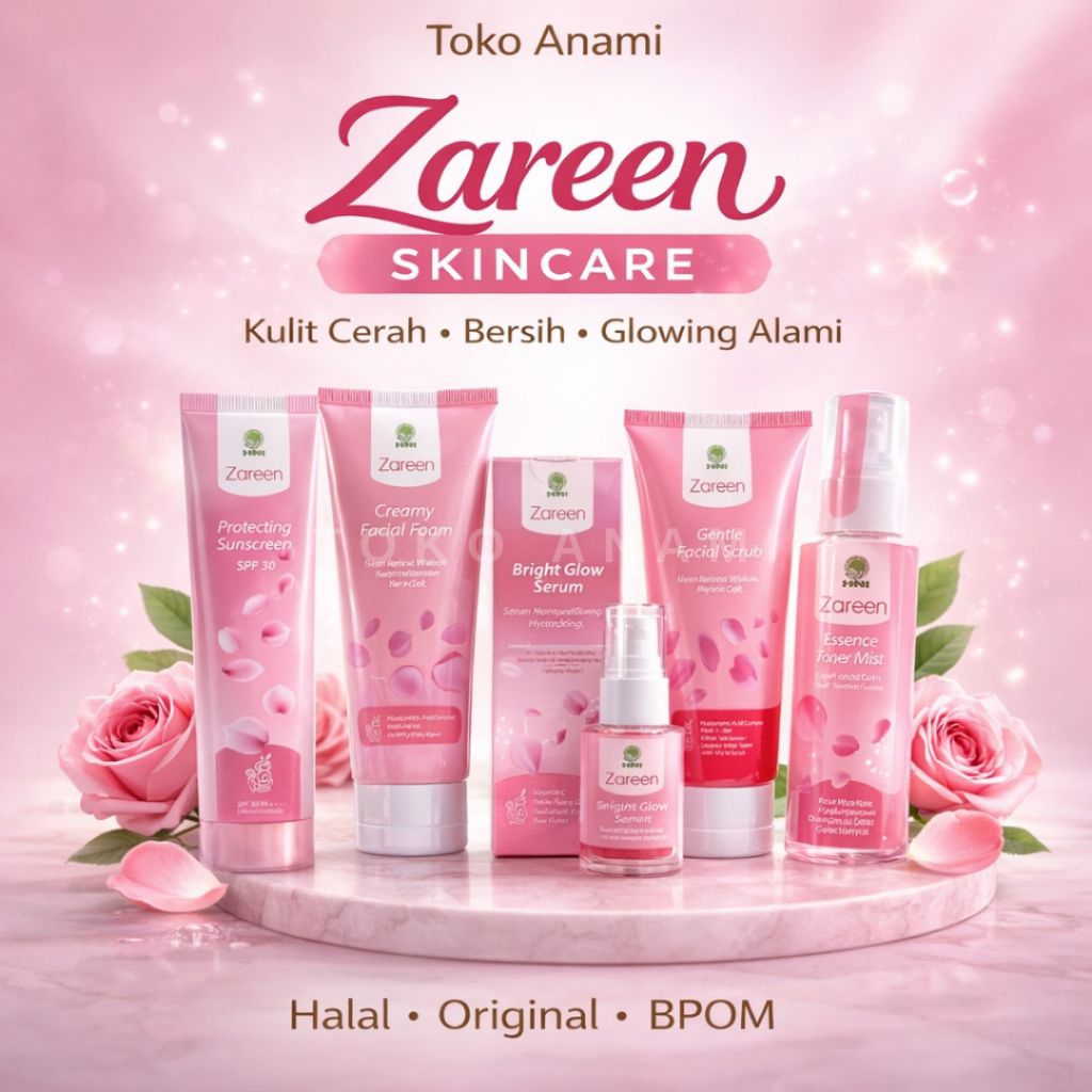Zareen Skincare HNI Paket Skincare Brightening Glowing BPOM Halal