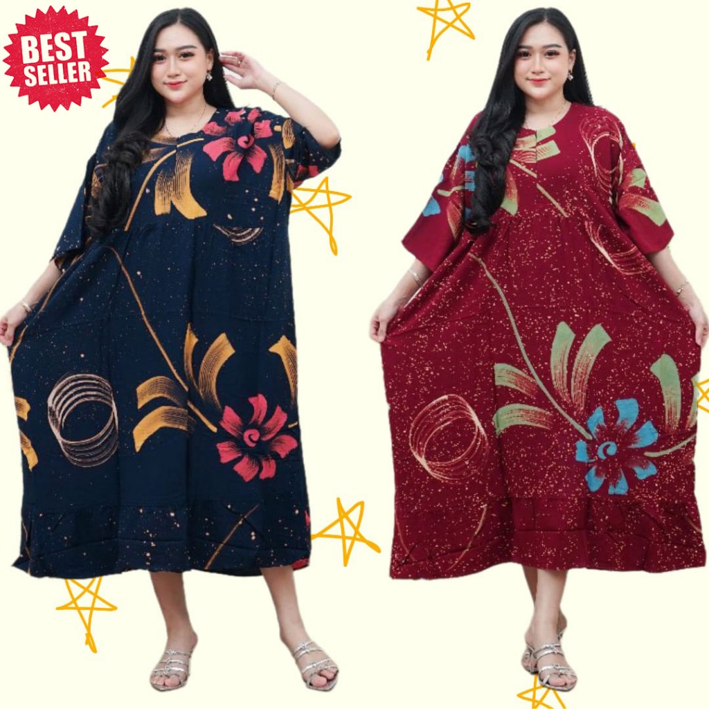 Daster Wanita Kekinian Terbaru Remaja Jumbo Lengan Pendek