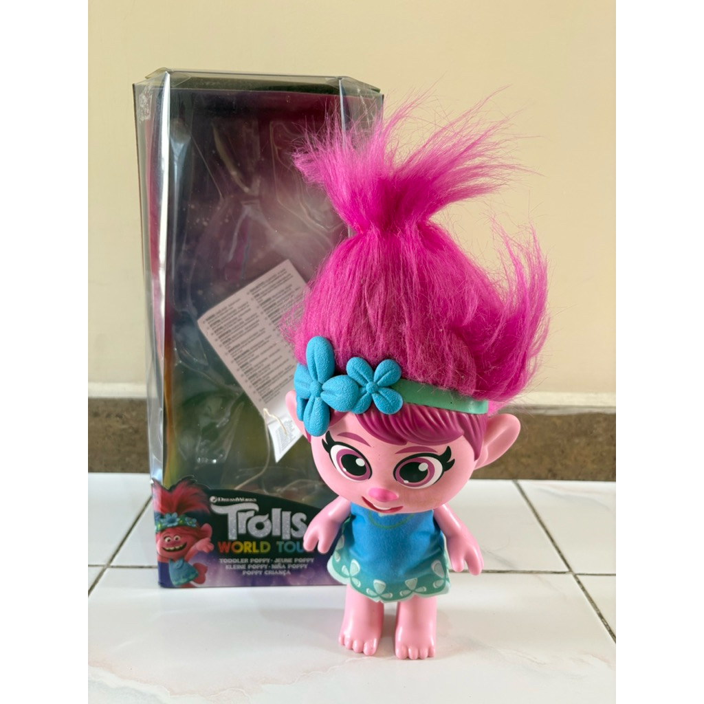 Preloved mainan boneka Trolls kondisi second layak pakai