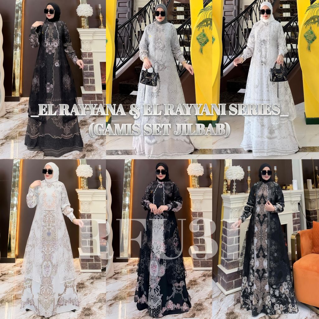 EL RAYYANA SERIES DRESS SEMI OUTER SET JILBAB