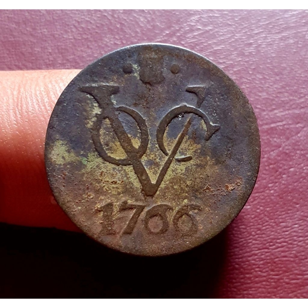 koin 1 duit 1766 voc utrech