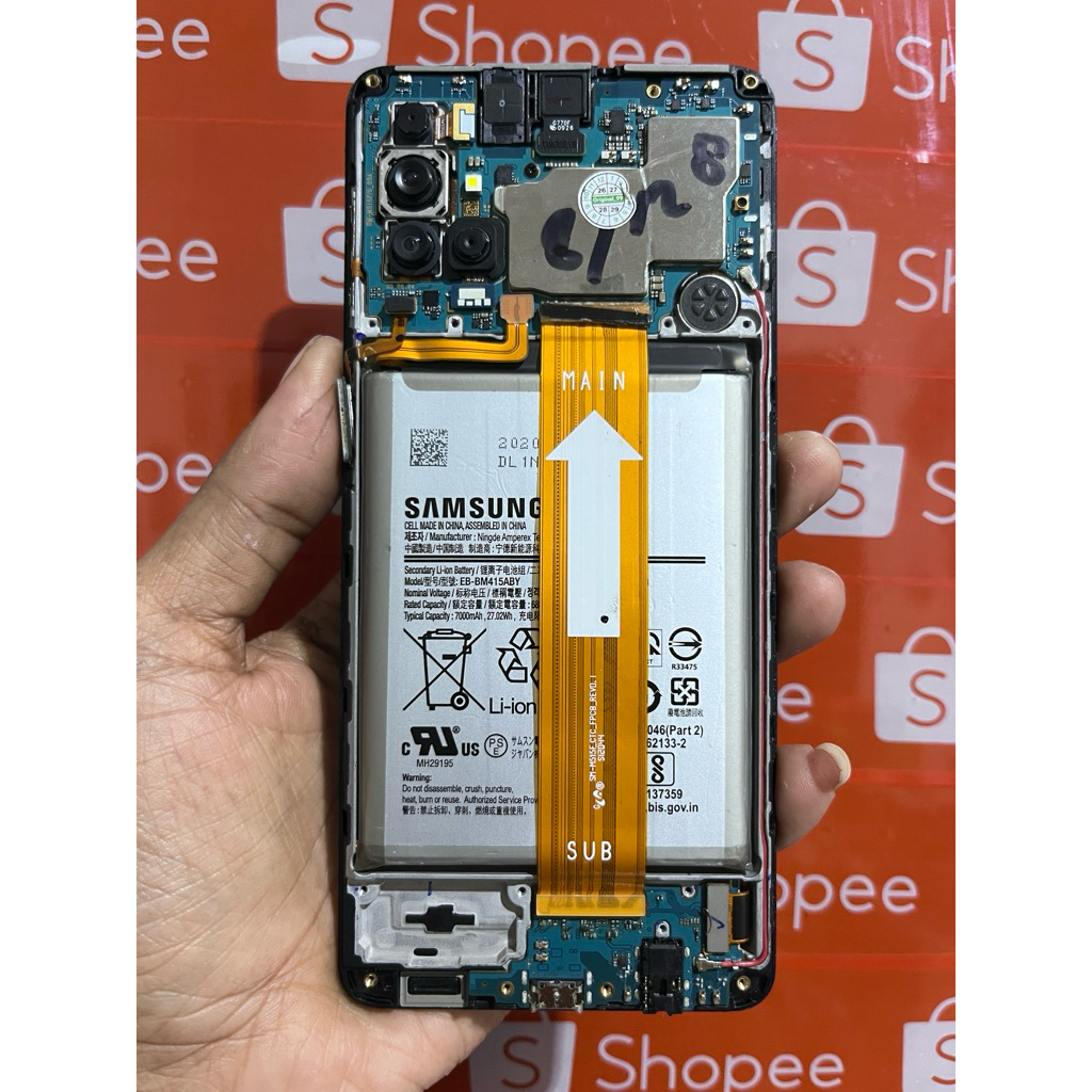 Mesin samsung M51 8/128 minus lcd _unit