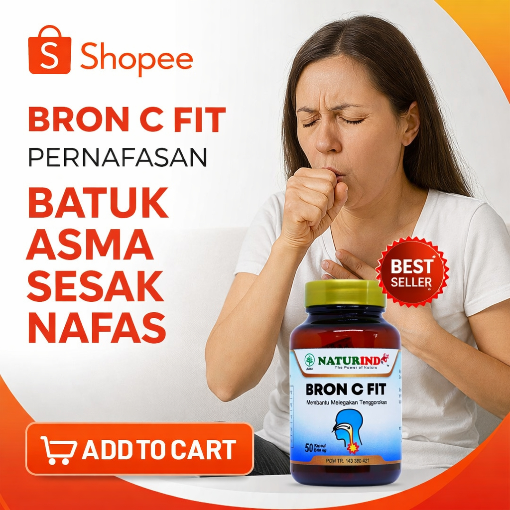 Naturindo Bron C Fit Obat Batuk Sesak Nafas Bron c fit Naturindo