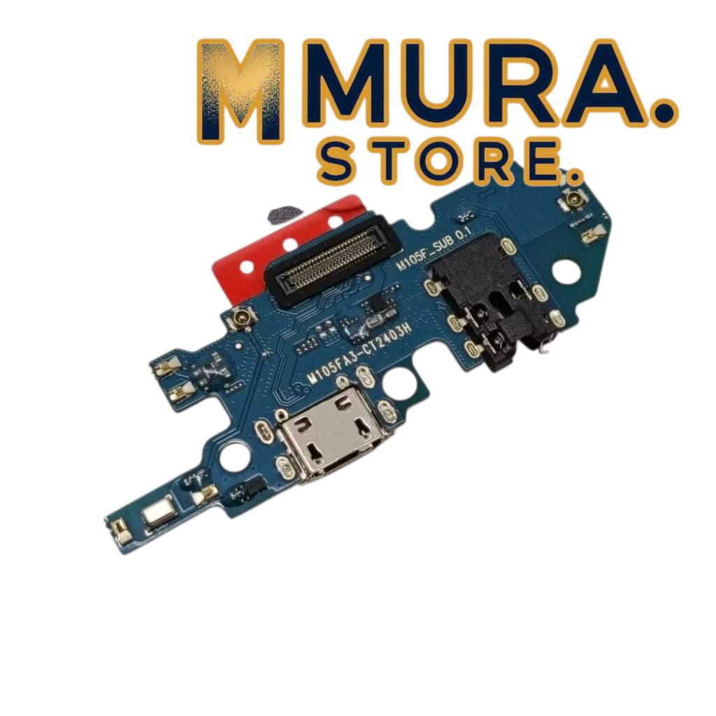 flexibel konektor cas papan cas connector charger Samsung galaxy m10 + ic original