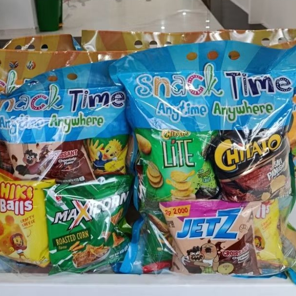 Paket Snack Chitato Chiki Qtela Maxicorn Jetz Isi 7 Paket Snack Ulang Tahun