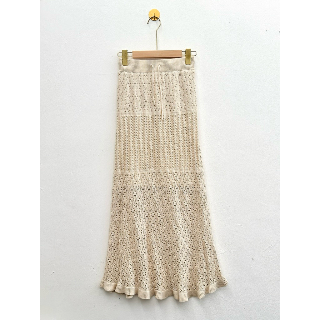 GU UNIQLO LONG KNIT KOREAN SKIRT RAJUT