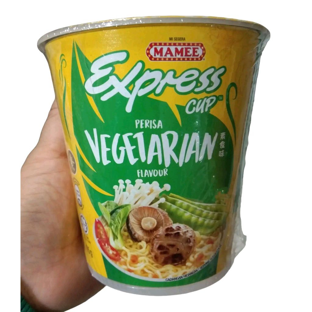 Mamee Expres Cup / Mie Instan Vegetarian / Mie Malaysia / Makanan Vegetarian