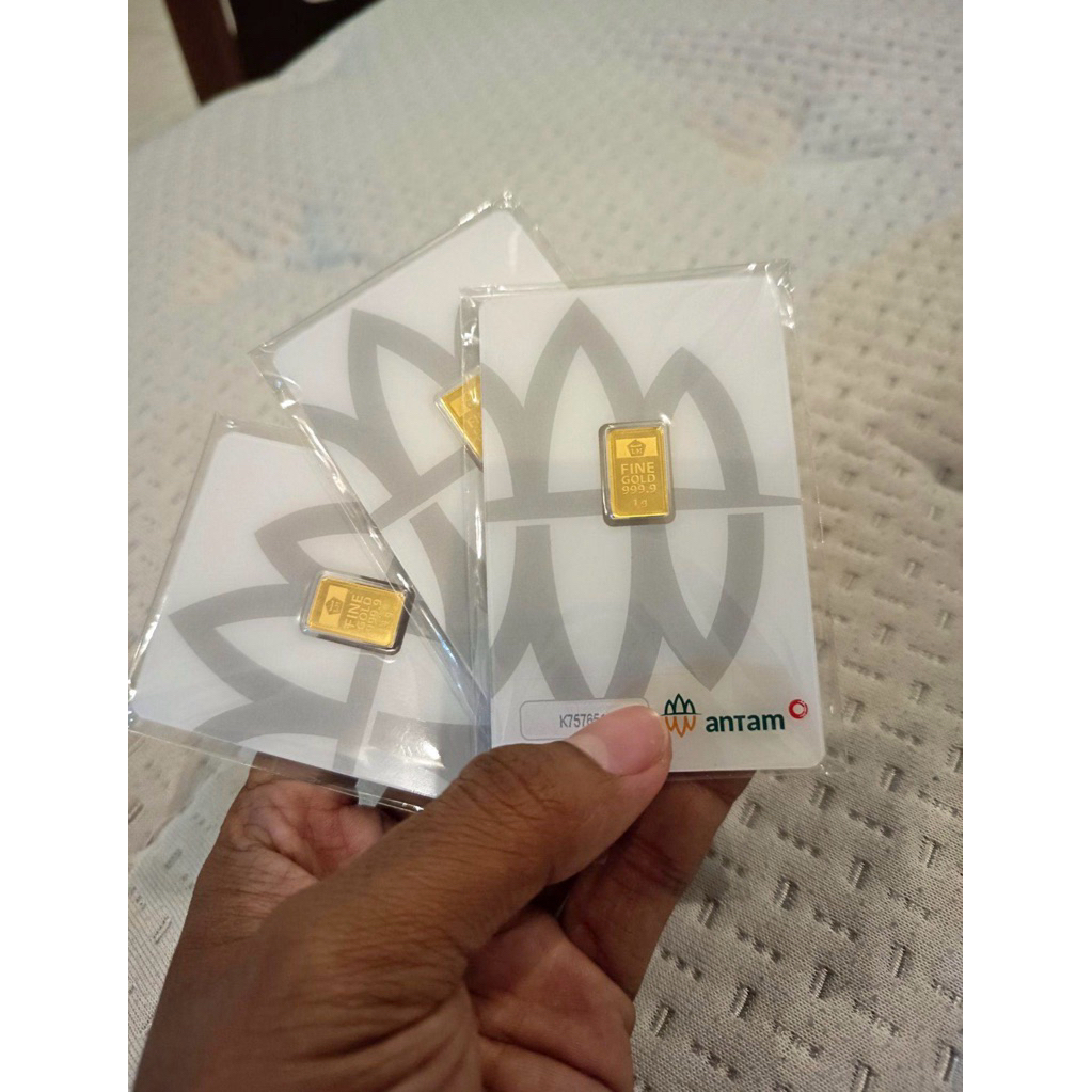 Logam Mulia Emas Antam 1 Gram 999.9 Murni, Kualitas Tinggi