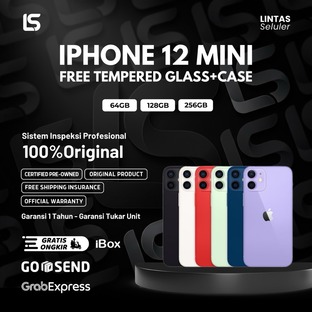 Apple iPhone 12 Mini 64GB / 128GB / 256GB Garansi Resmi Indonesia Original Apple – Lintas Seluler