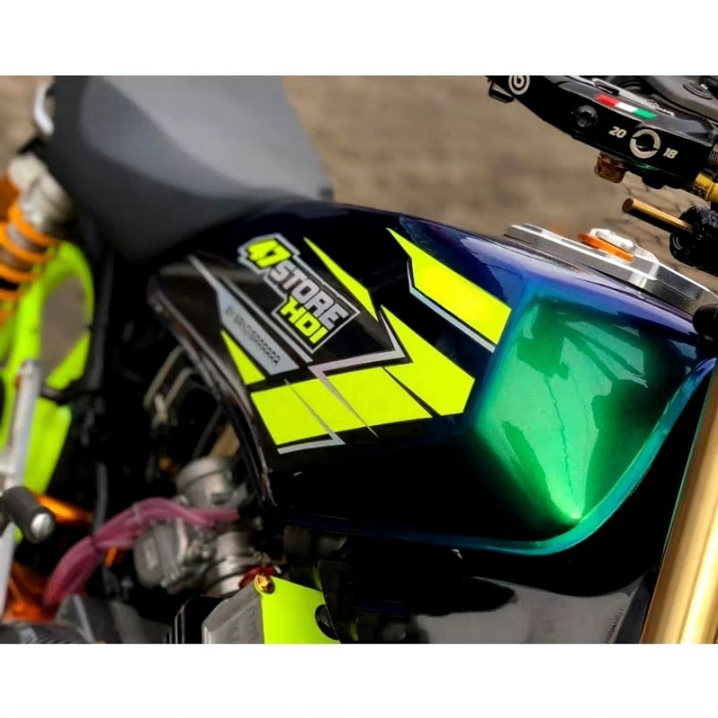 Stiker Striping RX King kombinasi bahan stabilo bisa request custom GRATIS