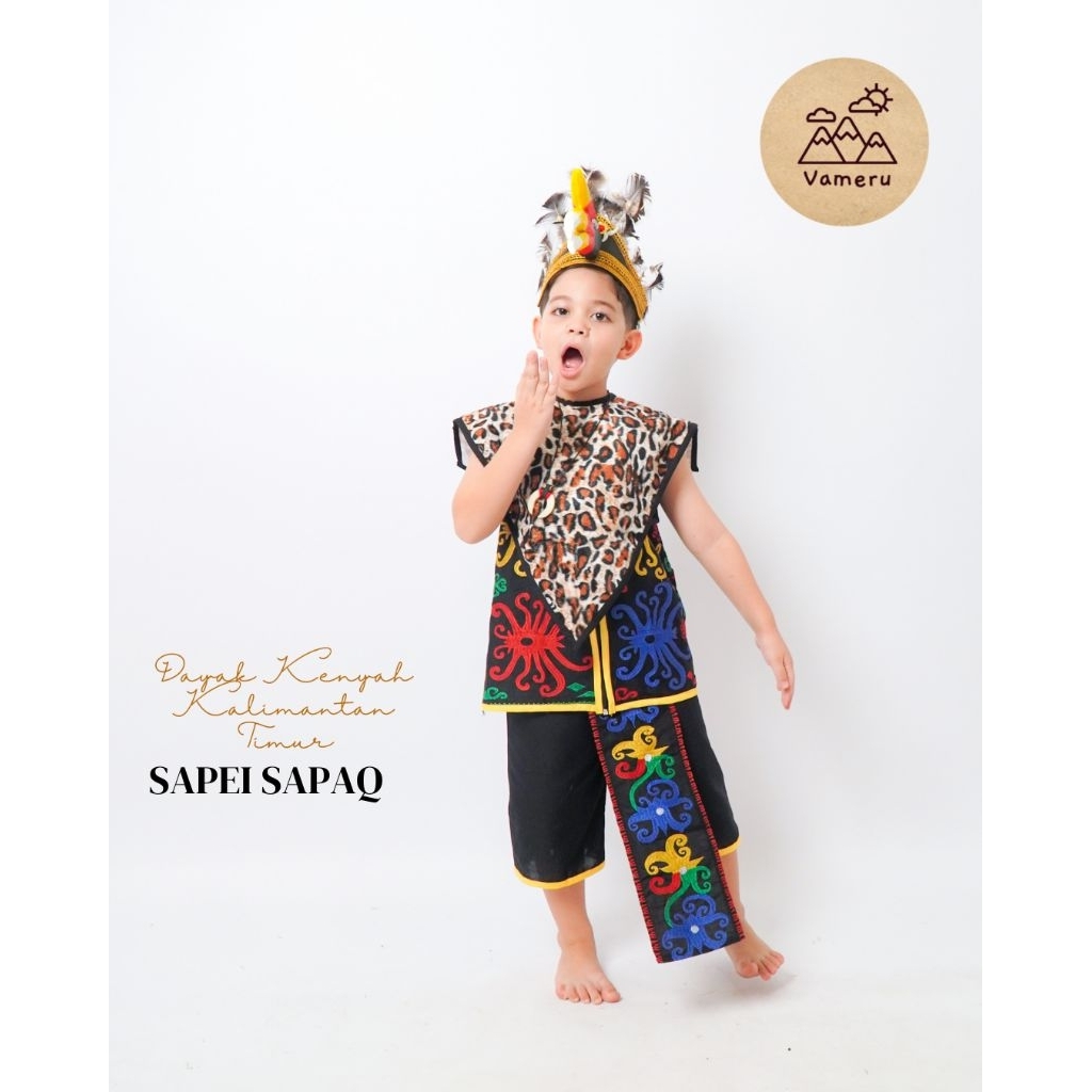 VAMERU - BAJU ADAT DAYAK ANAK LAKI LAKI