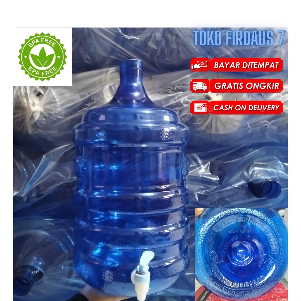 Galon Air Minum Kran 19 Liter Warna Biru