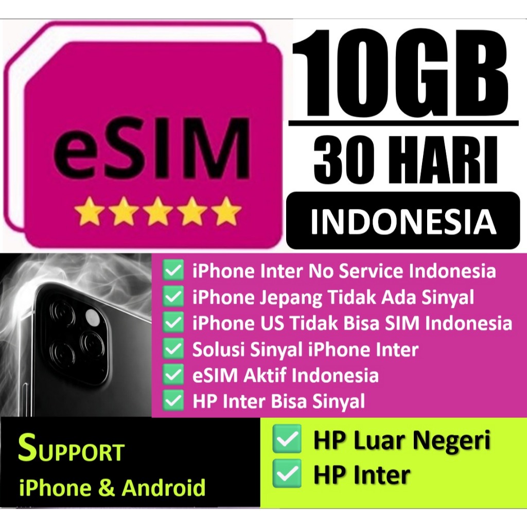 Esim Hp Inter hilang sinyal Roaming Indonesia - solusi iphone luar negeri