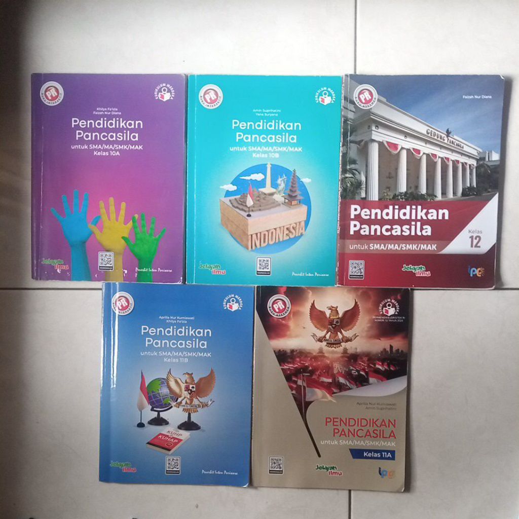(BUKU BEKAS) PR Intan Pariwara Pendidikan Pamcasila PPKN KELAS 10/11/12