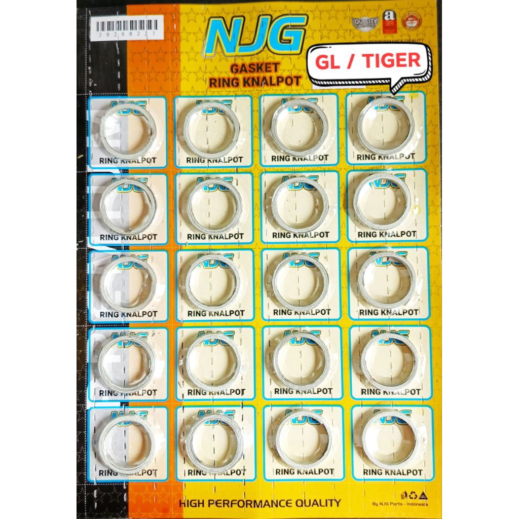PAKING RING KNALPOT GL TIGER isi 20