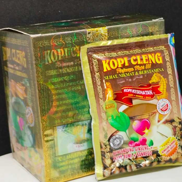 10 Sachet Kopi Cleng Original - Membantu Meningkatkan Stamina