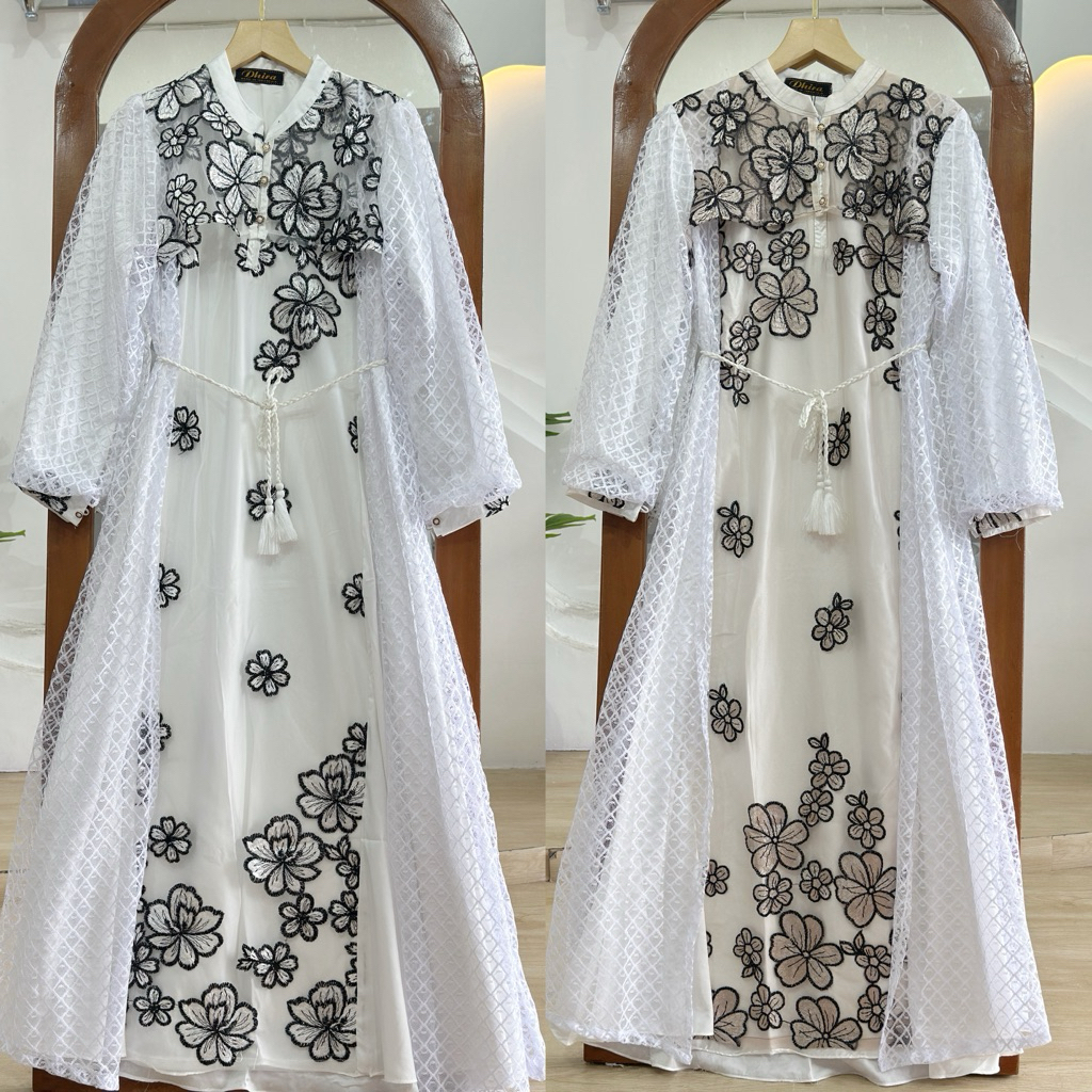 ELENA- Dira dress brukat premium dress lebaran kondangan brukat premium-dress brukat busui friendly 