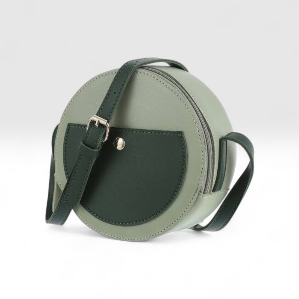 Miniso Tas Selempang Wanita Round Bag Sling Bag Tas Bahu Bulat Simple Fashion