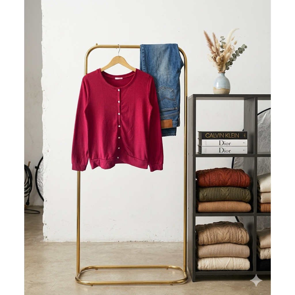 Cardigan Basic Oneck By COLZA