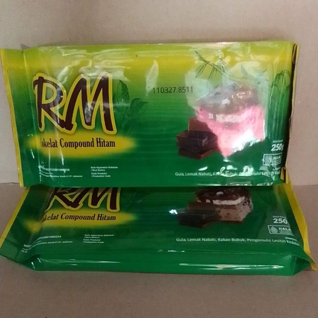 COKLAT BATANG RM / COKLAT COMPOUND HITAM  250 g