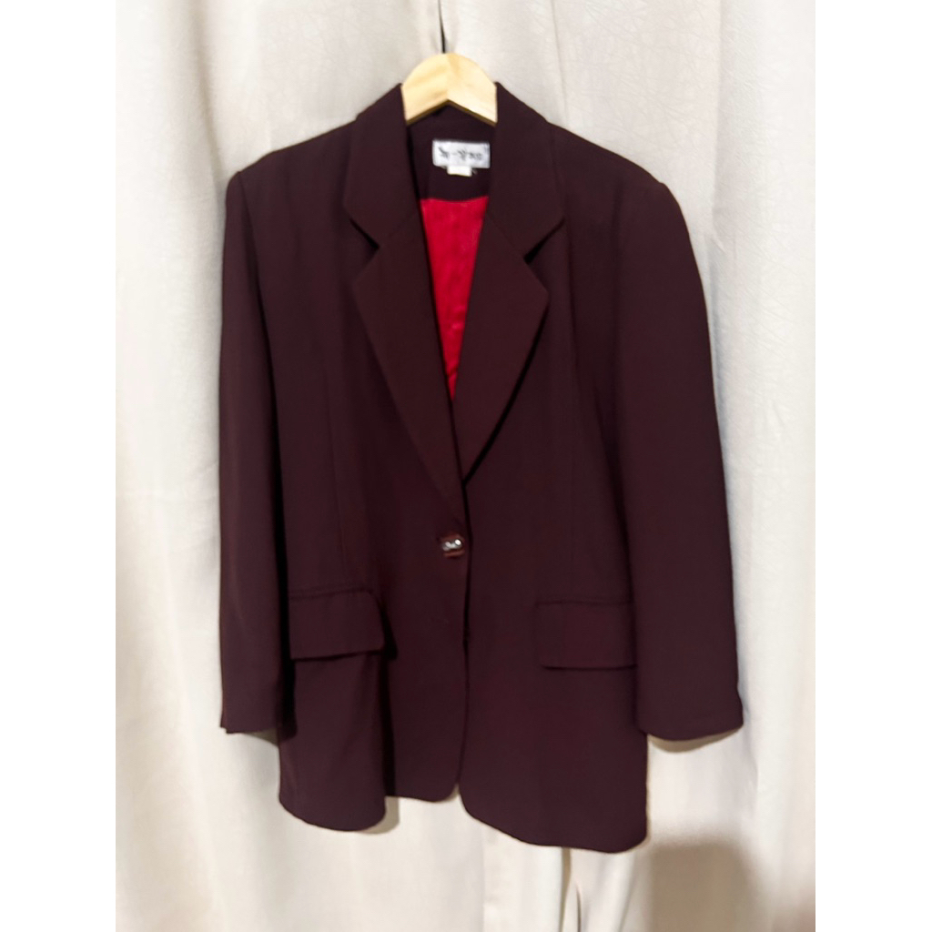 Blazer Burgundy PL Murah