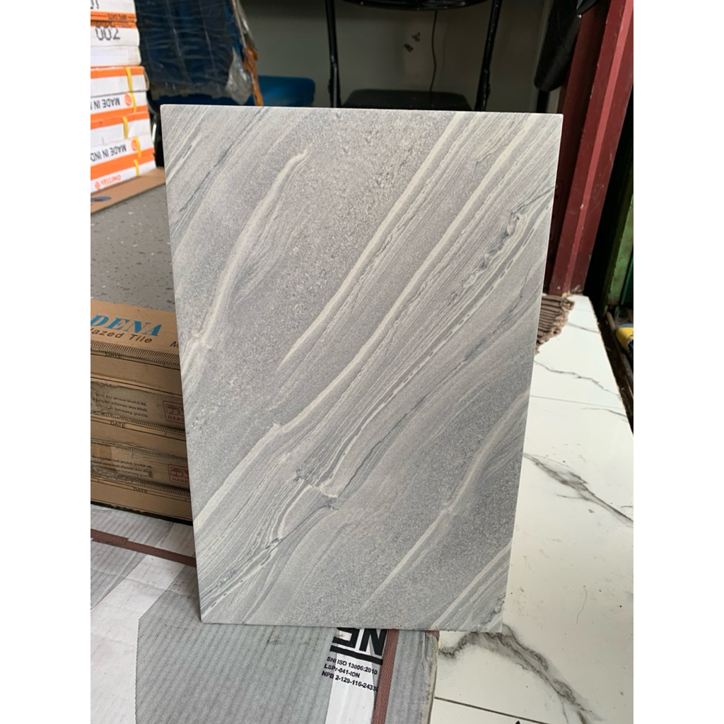 Keramik Dinding Bermotif 25x40 Morelli Grey
