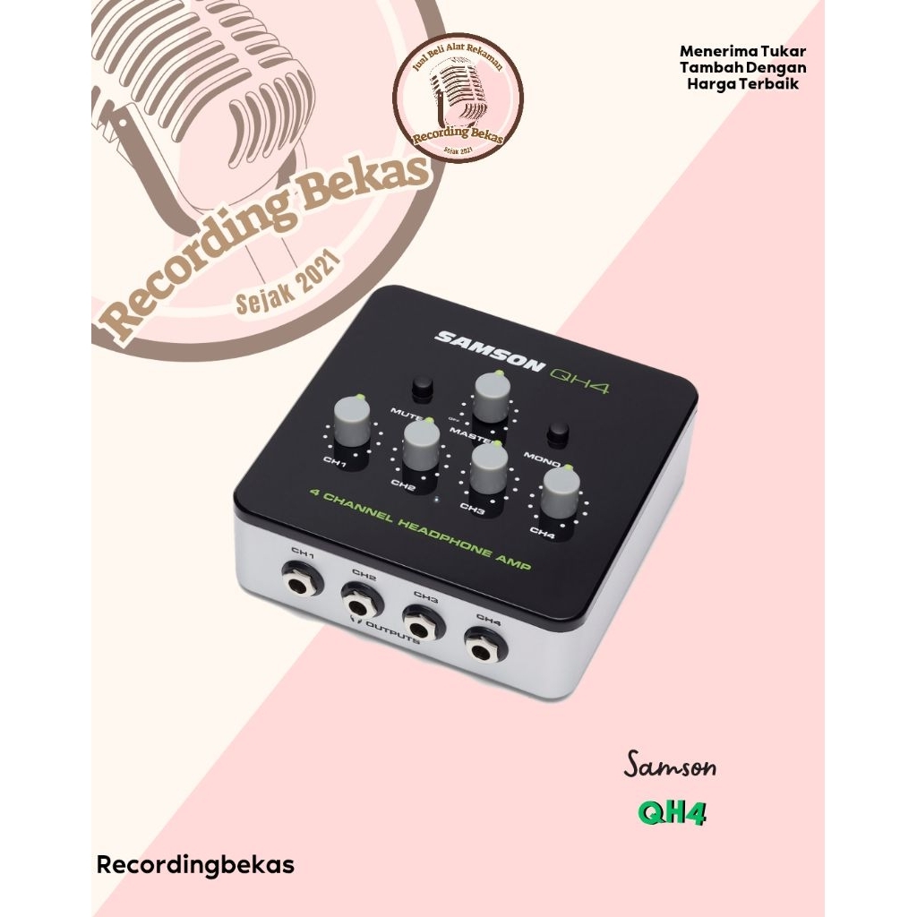 Amplifier Headphone Samson QH4