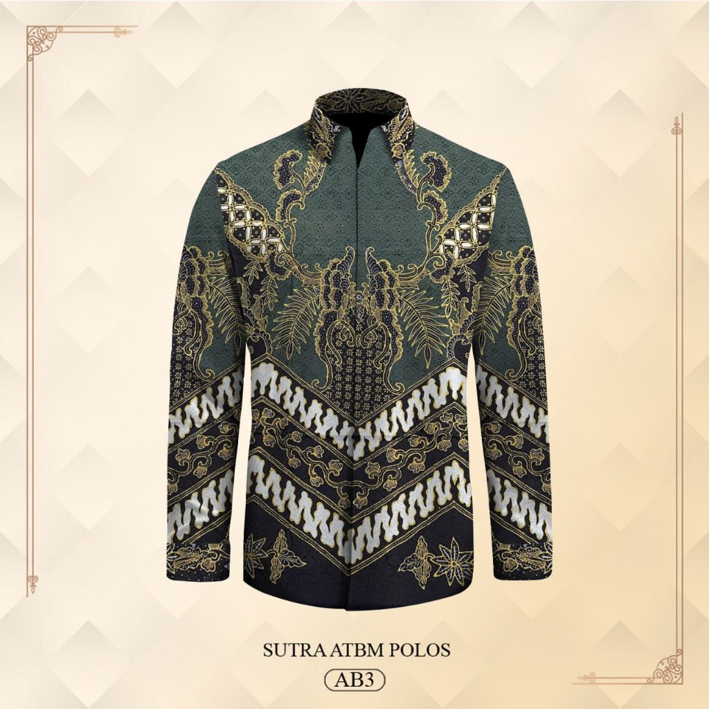 kain batik tulis sutra polos  atbm premium A123