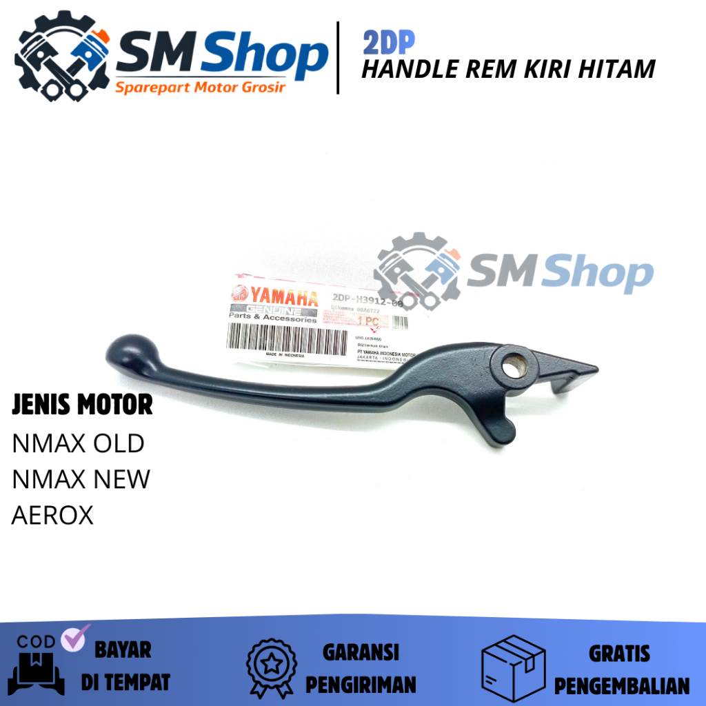 (YAMAHA) PAKET HANDLE REM KIRI + REM KANAN HITAM 2DP NMAX OLD, NEW, AEROX / HENDEL REM KIRI BELAKANG