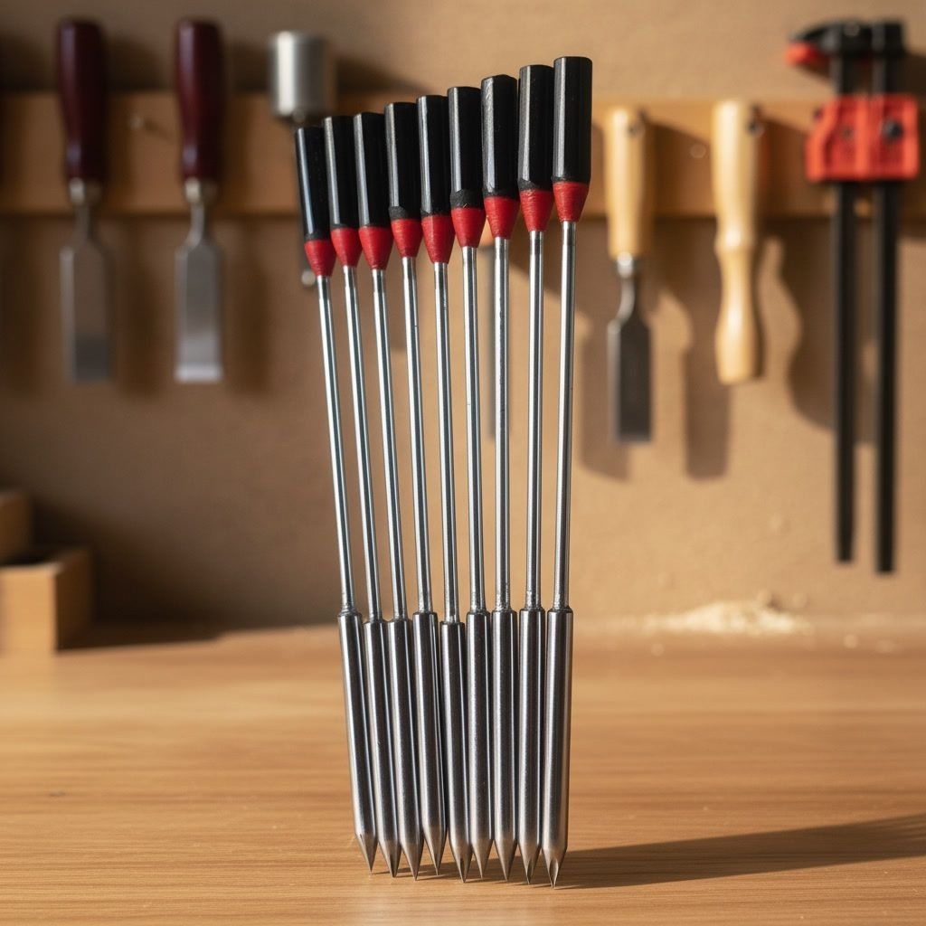 (Isi 10 Biji)  Mata Panah Ikan Logam 6mm Paser Ikan 8,10,12,14 cm