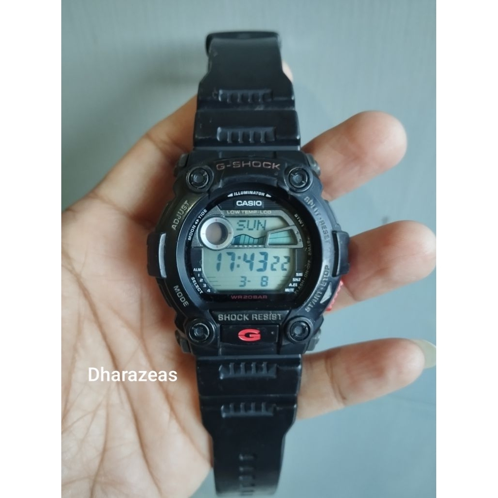 Jam tangan Casio G-Shock G-7900 hitam second bekas