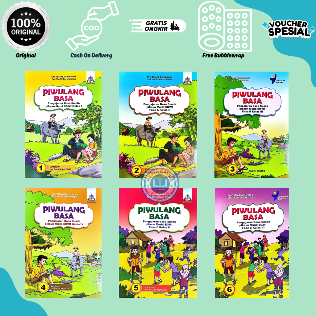 Buku Piwulang Basa sunda SD/MI Kelas 1,2,3,4,5,6 Kurikulum Merdeka TigaSerangkai
