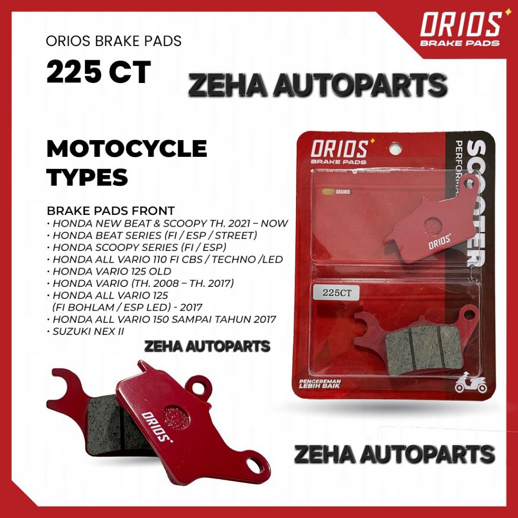 Dispad Depan ORIOS Honda new beat & scoopy th.2021-now , beat series fi/esp/street , scoopy series f